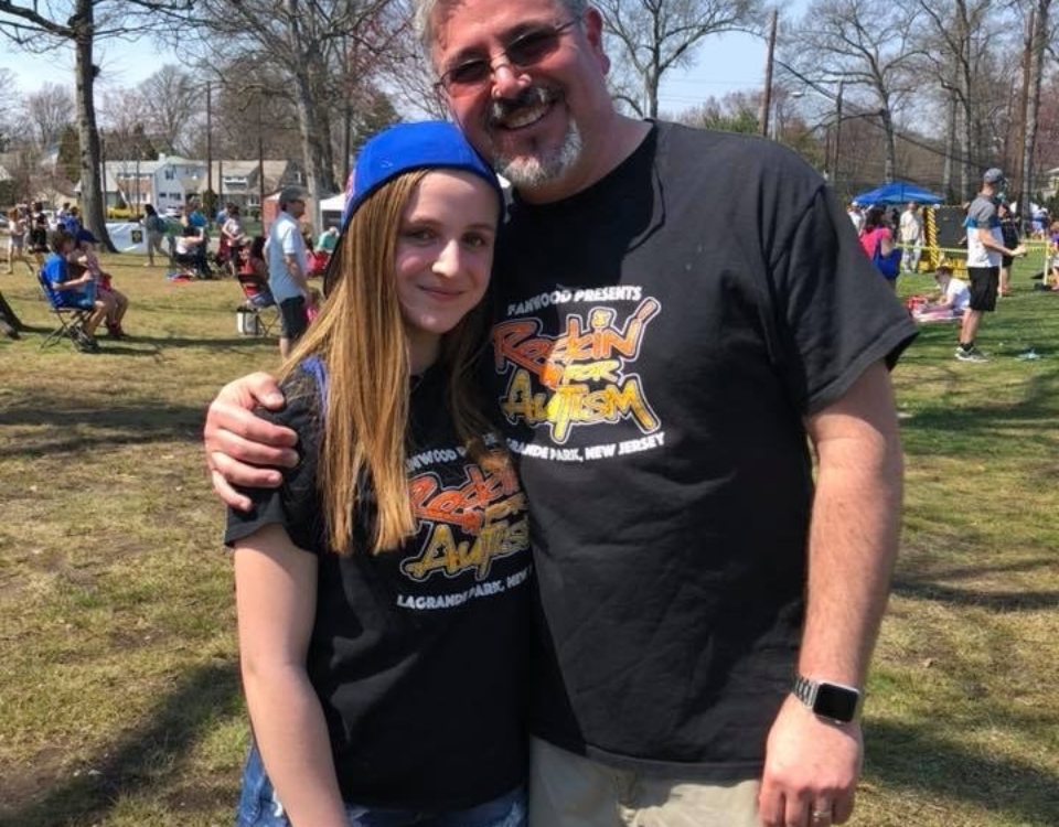 Rockin for Autism Dad and Daughter