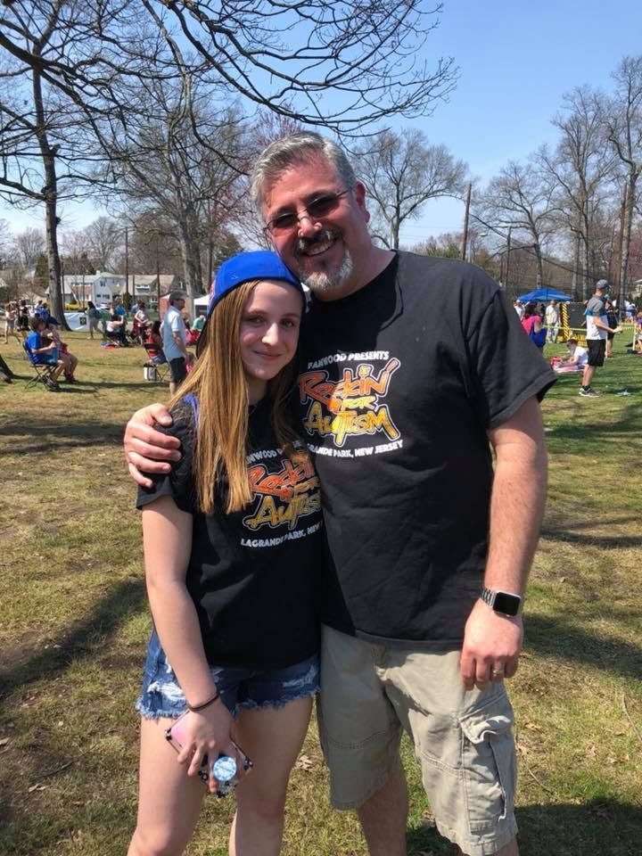 Rockin for Autism Dad and Daughter